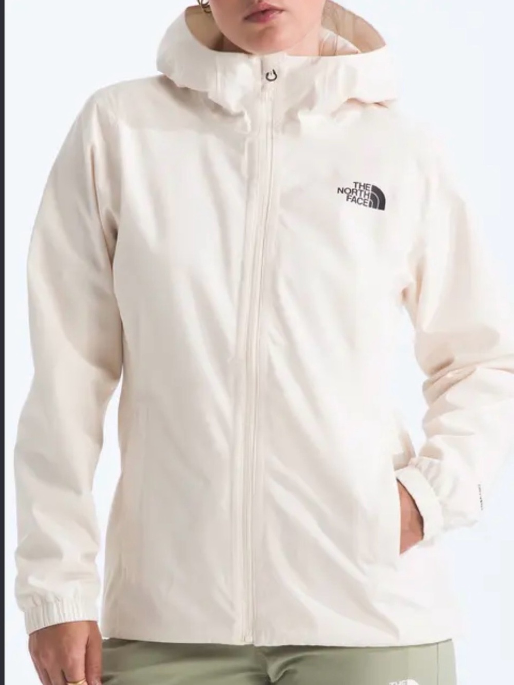 The North Face HyVent DT Waterproof Rain Jacket Coat Women’s White Sz S EUC